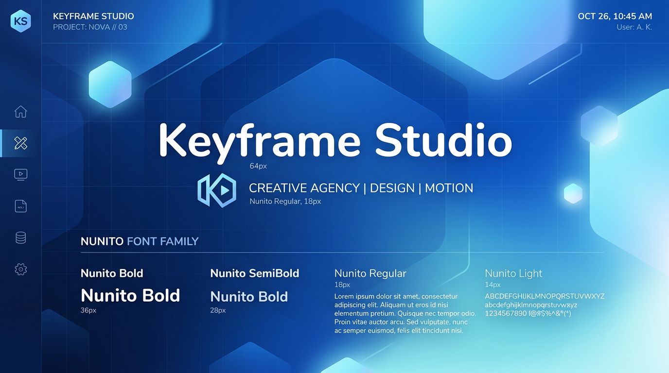 Keyframe Studio — Typography Preview
