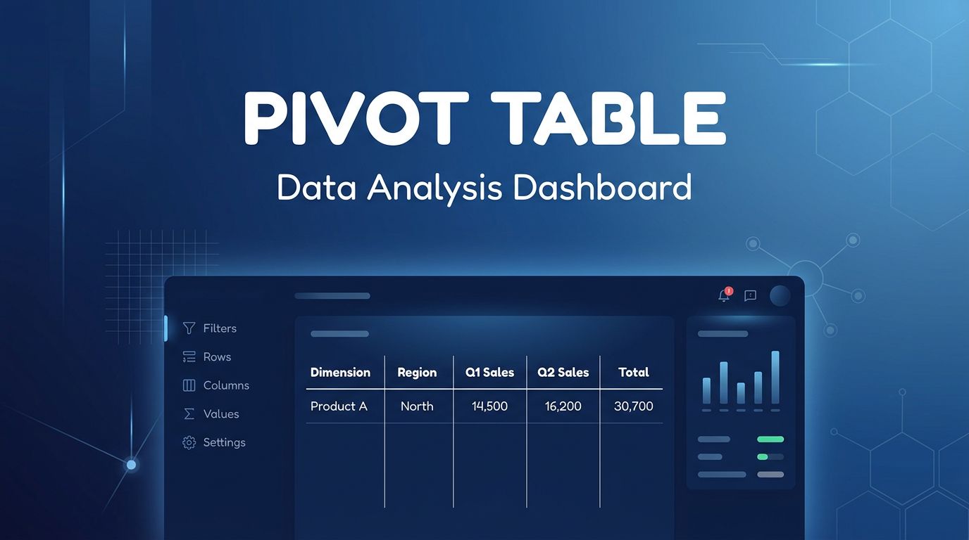 Pivot Table — Typography Preview